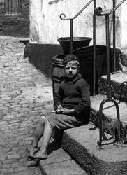A Boy In Back Lane 1906, St Ives