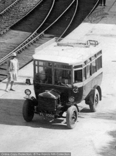 Photo of St Ives, A Bus, Porthminster Sands 1928