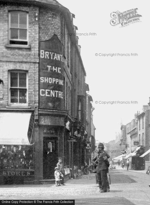 Photo of St Ives,  A Policeman On Crown Street 1925
