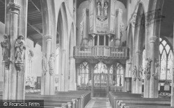 All Saints Church Interior 1925, St Ives