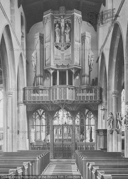 Photo of St Ives, All Saints Church, Rood Screen And Organ Case 1925
