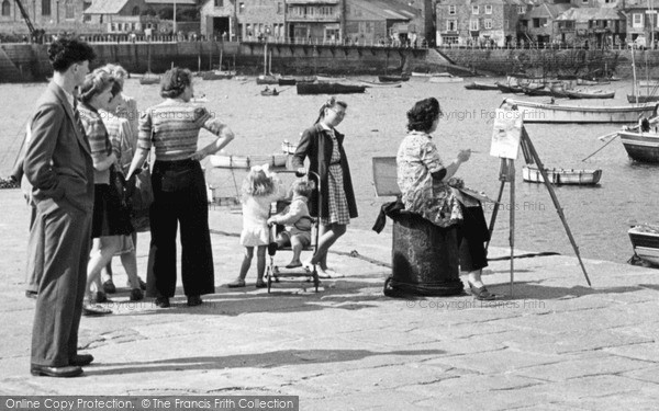 Photo of St Ives, An Artist c.1947
