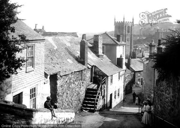 Photo of St Ives, Back Lane 1908