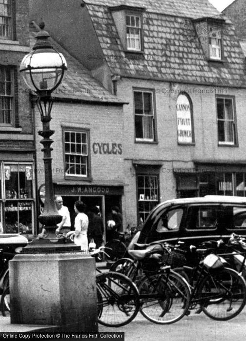 Photo of St Ives, Bicycle Shop, Market Hill 1955