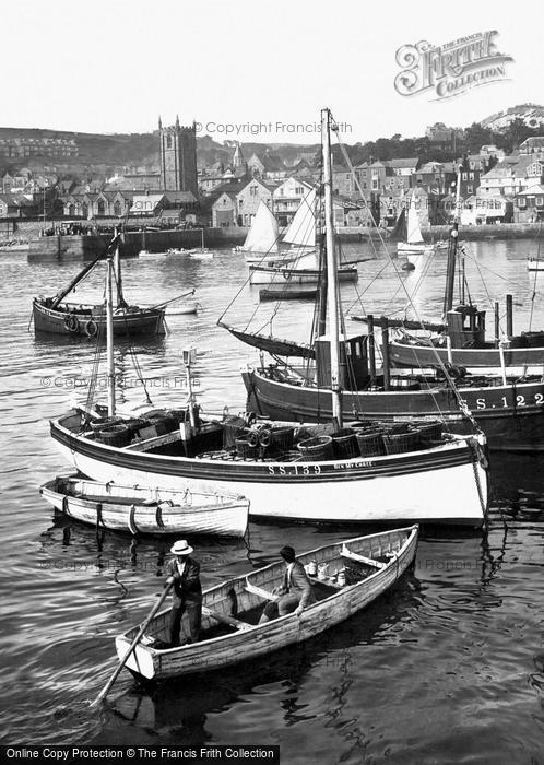 Photo of St Ives, Boats In The Harbour 1927