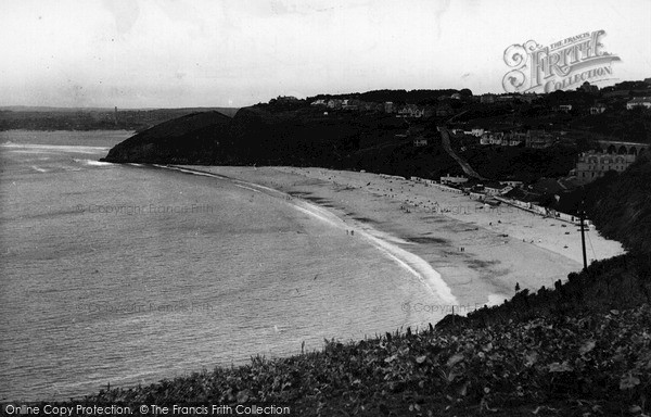 Photo of St Ives, Carbis Bay And Hayle Beach From Main Walk c.1955
