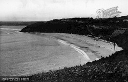 Carbis Bay And Hayle Beach From Main Walk c.1955, St Ives