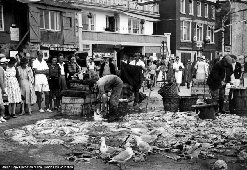 St Ives, Fish Sales c1955