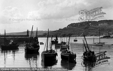 Photo of St Ives, Fishing Boats c.1955