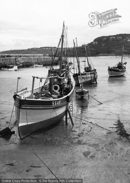 Photo of St Ives, Fishing Boats c.1960
