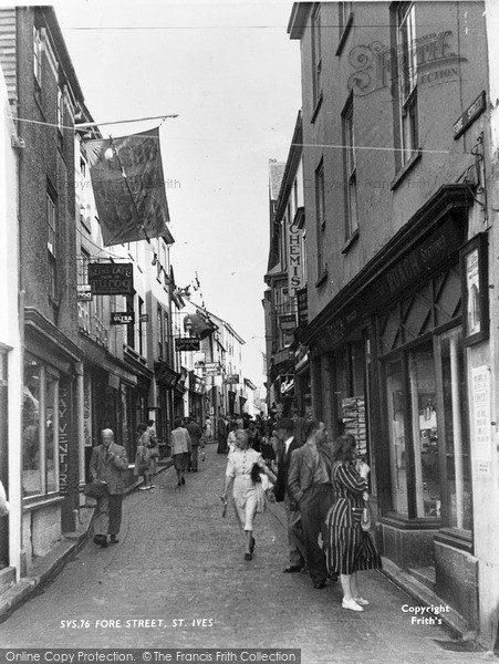 Photo of St Ives, Fore Street c.1955