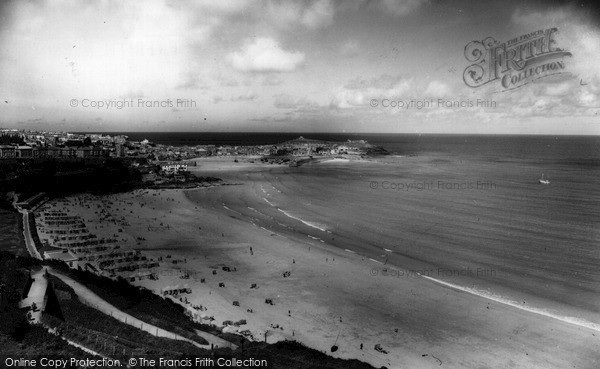 Photo of St Ives, From Porthminster Point c.1960