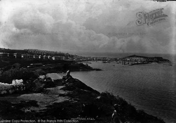 Photo of St Ives, From White Rock 1892