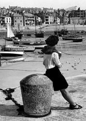 Girl By The Harbour c.1955, St Ives