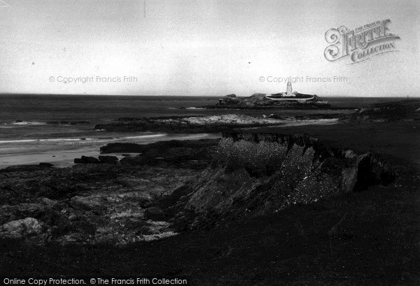 Photo of St Ives, Godrevy Lighthouse c.1955