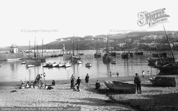 Photo of St Ives, Harbour And New End Of Pier 1892