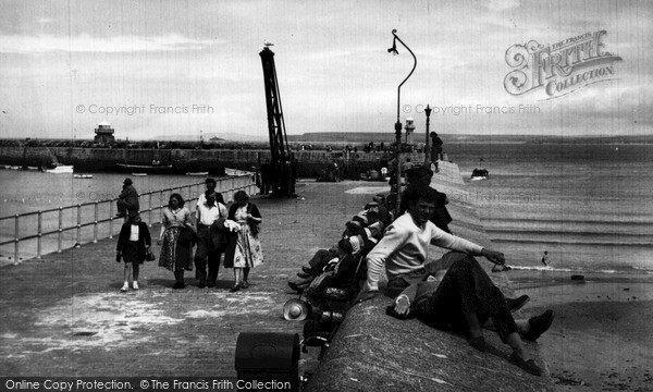 Photo of St Ives, Harbour Wall c.1960