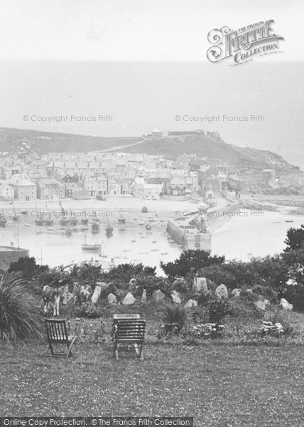 Photo of St Ives, Head And Pier  From Tregenna Castle Hotel Lawns 1925