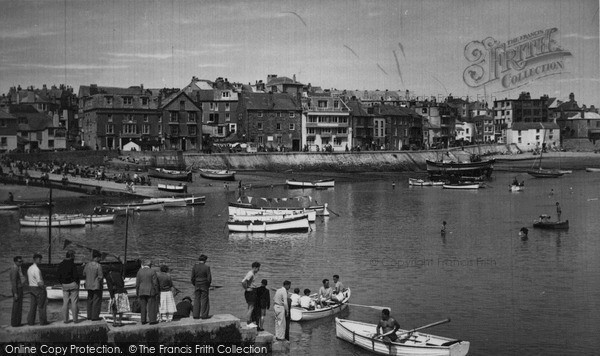 Photo of St Ives, In The Harbour c.1960
