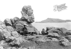 Man's Head Rock And Island 1908, St Ives