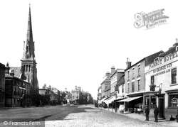 Market Hill And Free Church 1901, St Ives