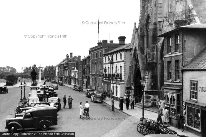 Photo of St Ives, Market Hill c1955