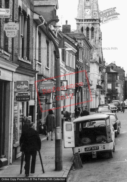 Photo of St Ives, Market Hill, Man On Crutches c.1965