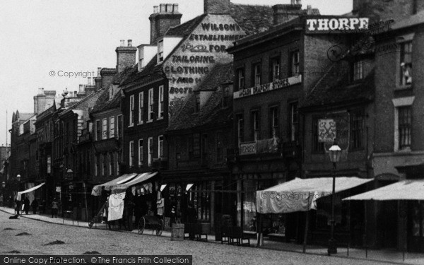 Photo of St Ives, Market Square Shops 1898