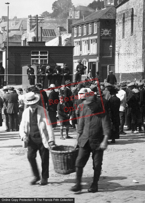 Photo of St Ives, Men At Fish Market 1925