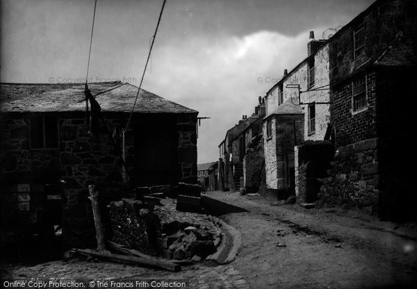 Photo of St Ives, Old Houses 1890