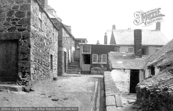 Photo of St Ives, Old Houses 1890