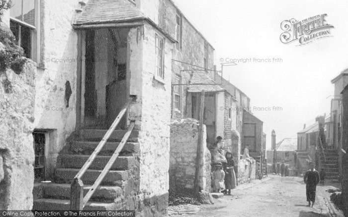 Photo of St Ives, Old Houses 1890