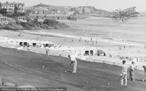 Photo of St Ives, People On Porthminster Putting Green 1939