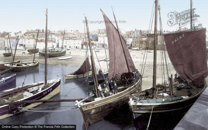 Photo of St Ives, Pilchard Boats 1908