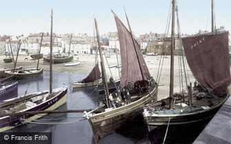 St Ives, Pilchard Boats 1908