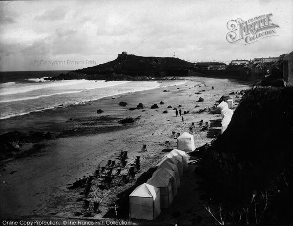 Photo of St Ives, Porthmeor Beach 1922