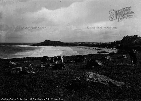 Photo of St Ives, Porthmeor Beach 1922