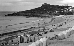 Porthmeor Beach c.1955, St Ives