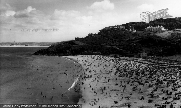 Photo of St Ives, Porthminster Beach c.1960