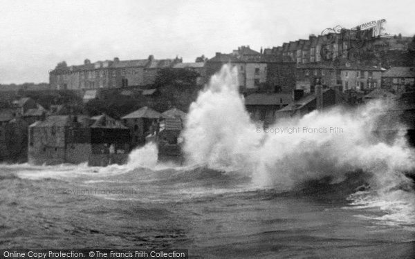 Photo of St Ives, Rough Sea 1927