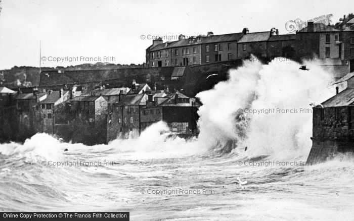 Photo of St Ives, Rough Sea c.1910