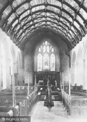St Ia's Church, Interior 1895, St Ives