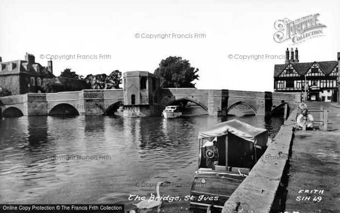 Photo of St Ives, The Bridge c.1955