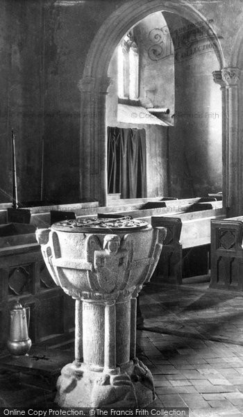 Photo of St Ives, The Church Font 1908