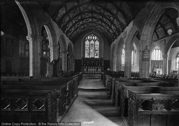 Photo of St Ives, The Church Interior 1908