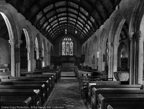 Photo of St Ives, The Church, Interior 1928