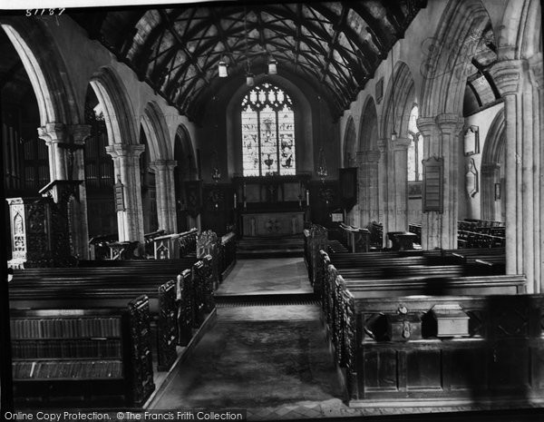 Photo of St Ives, The Church, Interior 1928
