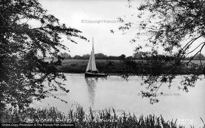 Photo of St Ives, The Great Ouse c.1955