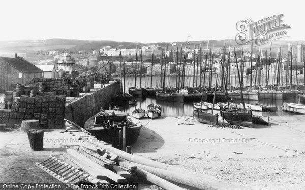 Photo of St Ives, The Harbour 1890