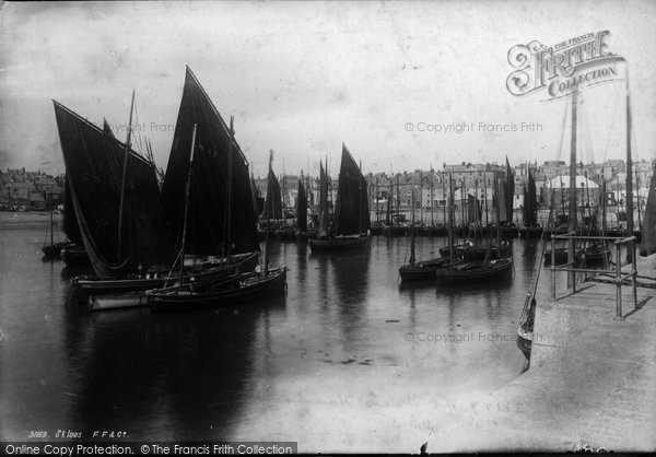 Photo of St Ives, The Harbour 1892